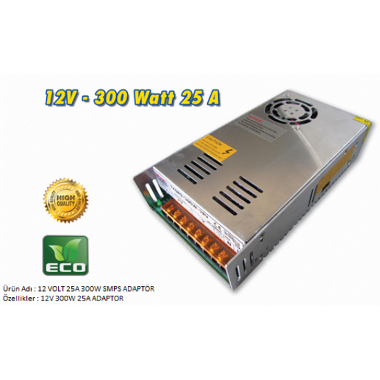 12 VOLT 25A SMPS ADAPTÖR